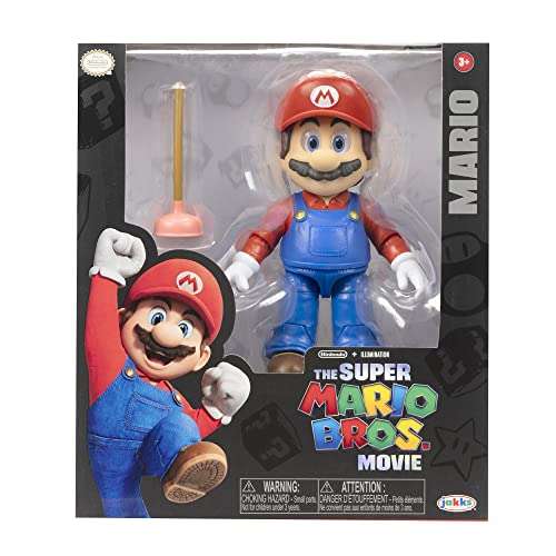 Nintendo Super Mario - Figura Mario Bros de 13 cm Totalmente Articulada