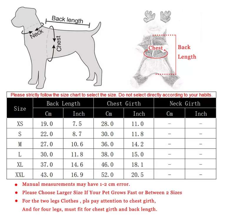 Disfraz de reno para mascotas, con diferentes tallas | desde 7,51€ (código si la compra supera los 19,22€)