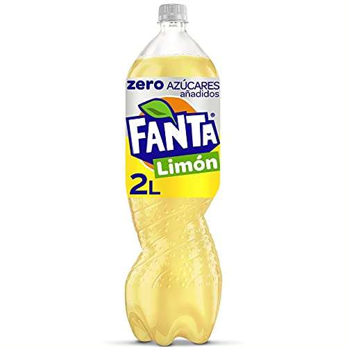 4 unidades Fanta Limón Zero Azúcares - Refresco de limón, zero azúcares añadidos - Botella 2L (1,13 c/u)