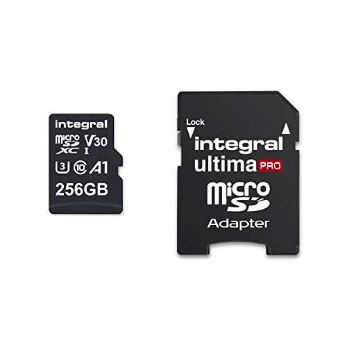 Tarjeta Micro SD de 256 GB 4K vídeo, Memoria de Alta Velocidad SDXC U3
