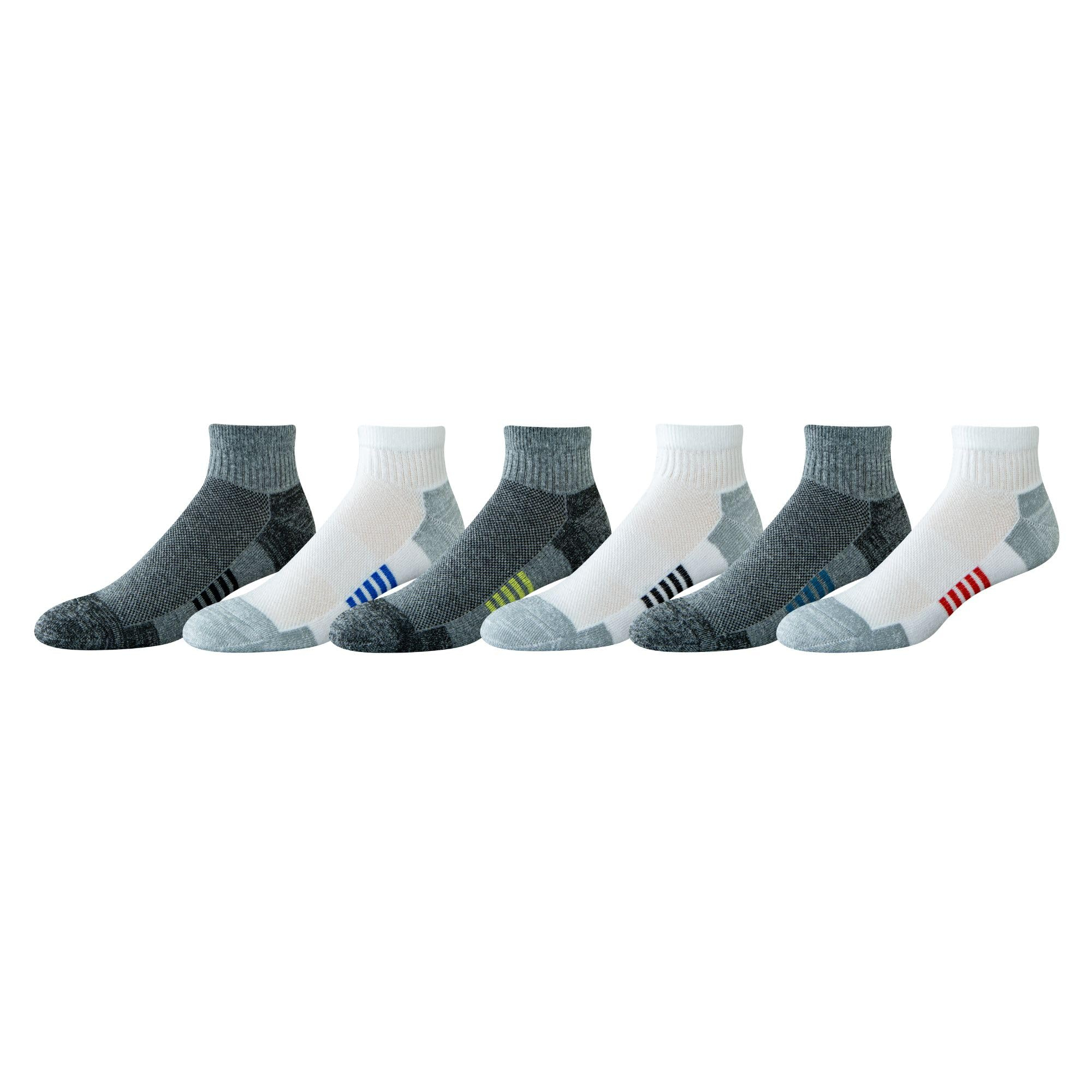 Amazon Essentials Hombre Calcetines Tobilleros Deportivos, Transpirables, Mezcla de Algodón, Acolchados talla 46-48 (CR)