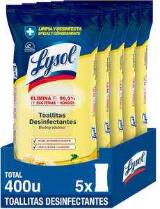 400x Toallitas Lysol desinfectantes solo 6.6€