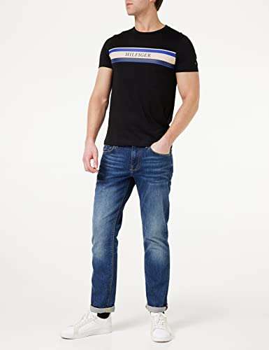 Tommy Hilfiger Camiseta hombre Hilfiger Logo Tee con cuello redondo