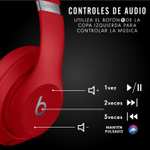 Beats Studio3 Wireless con cancelación de Ruido - Auriculares supraaurales - Chip Apple, 22 Horas de Sonido ininterrumpido - Rojo