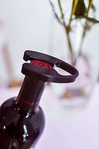 uego de regalo de accesorios para abrebotellas de vino de lujo - Sacacorchos con corta cápsulas, anillo de goteo, vertedor y tapón de vino
