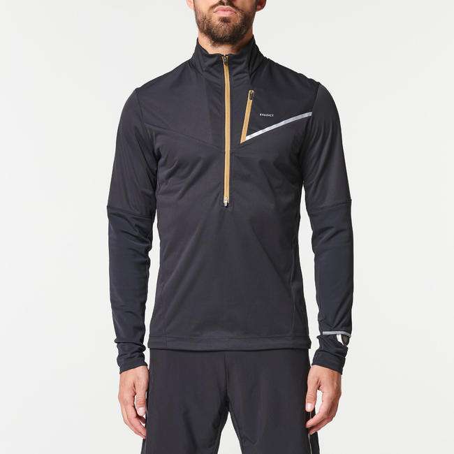 CAMISETA TRAIL RUNNING HOMBRE NEGRO BRONCE MANGA LARGA SOFTSHELL (Tallas M  a XL) » Chollometro