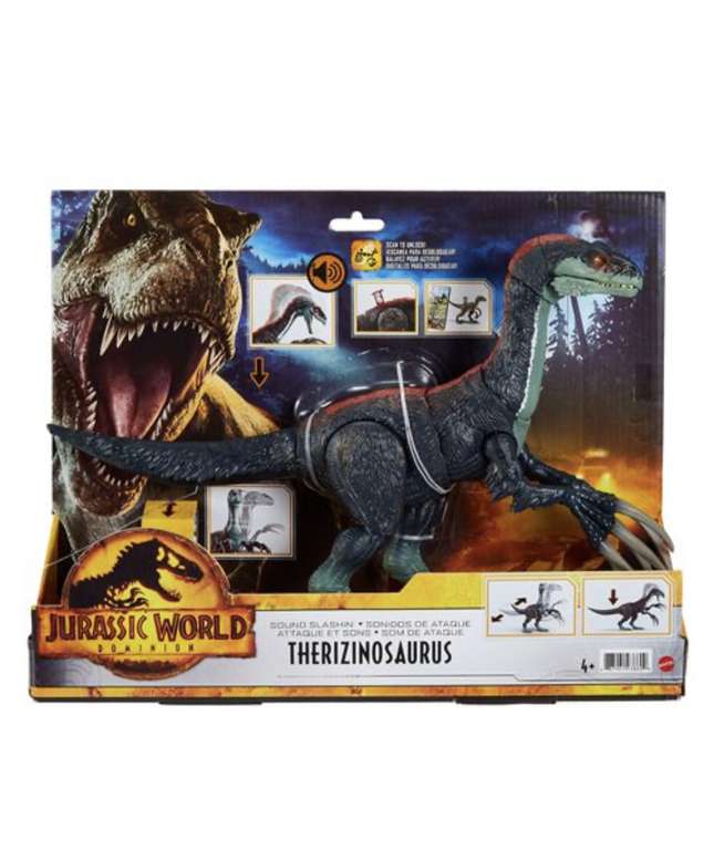 Jurassic World Mattel Dinosaurio Slasher Escapista con sonido