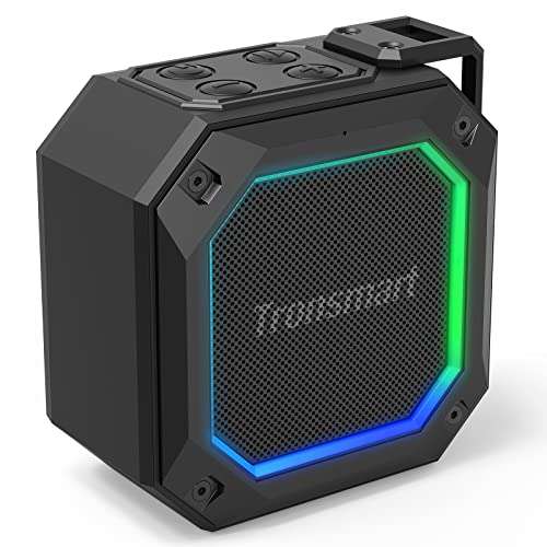 Tronsmart Groove 2 Altavoz Bluetooth 5.3, Inalámbrico RGB, Impermeable IPX7, 18 Horas de Reproducción