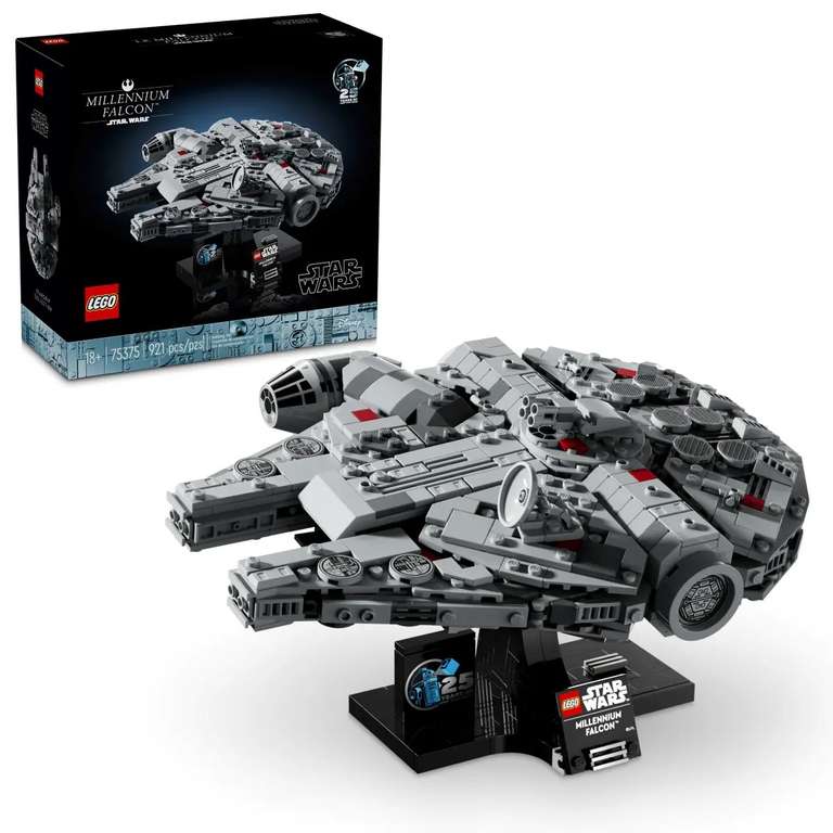 LEGO Star Wars 75375: Una Nueva Esperanza Halcón Milenario, edición 25 aniversario