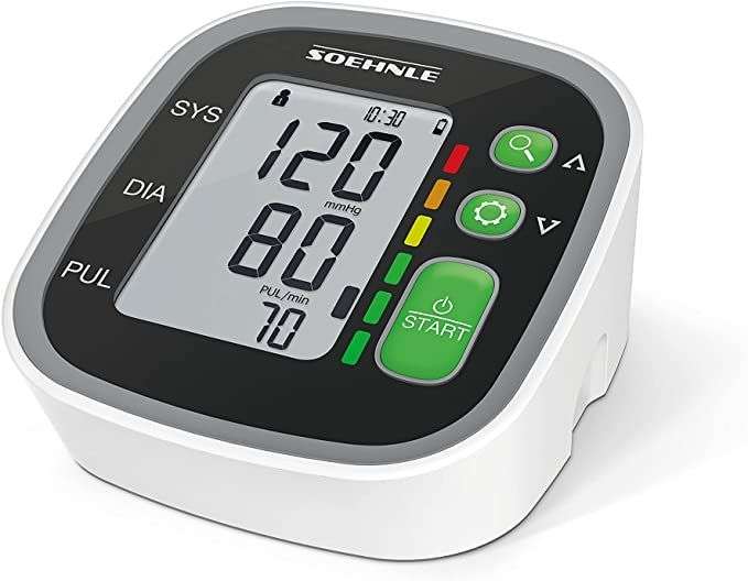 Soehnle Tensiómetro de brazo Systo Monitor 300, tensiómetro para medir la presión arterial y el ritmo cardíaco, con detector de arritmias