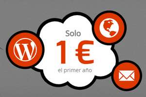 Web con TODO INCLUIDO por solo 1€ el 1º año (WordPress + Dominio + Correo)