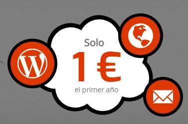 Web con TODO INCLUIDO por solo 1€ el 1º año (WordPress + Dominio + Correo)