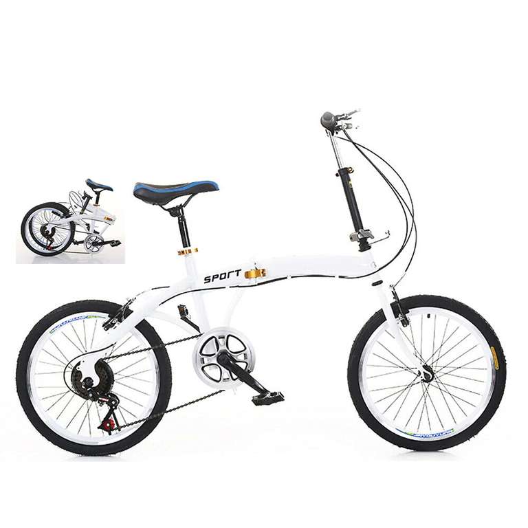 Bicicleta ajustable CNCEST de 20 pulgadas y 6 velocidades para niños