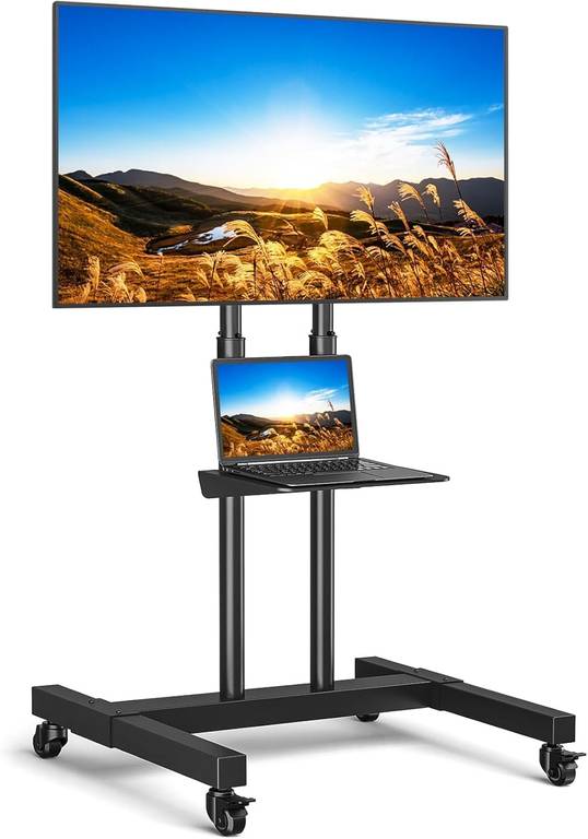 Soporte TV Pie Ruedas 32-80″ MAX Vesa 600x400mm 50 KG (como nuevo)