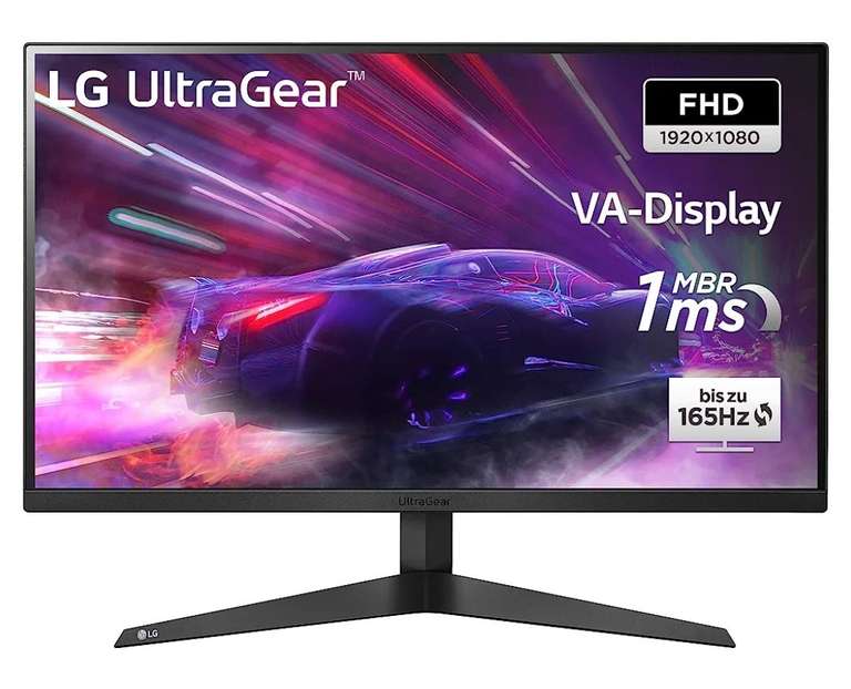LG 27GQ50F-B - Monitor Gaming Ultragear 27", Panel VA: 1920x1080p, 16:9, 250 CD/m², 3000:1, 1ms, 165Hz, DPx1, HDMIx2, AMD FreeSync Premium