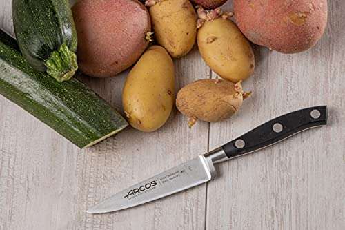 ARCOS Cuchillo de chef de acero inoxidable de 8 pulgadas. Cuchillo de  cocina para cortar y pelar alimentos pequeños. Mango ergonómico de