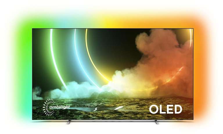 TV OLED 65" Philips 65OLED706/12 (Modelo 2021) HDMI 2.1, 120 Hz, Android 10, Ambilight 3, DTS