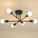 Lámpara estilo industrial con 6 Luces E27