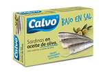 Calvo Sardinas en Aceite de Oliva Baja en Sal 120g [1'19€/ud]