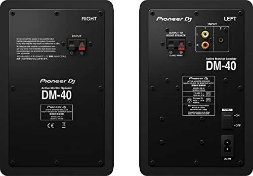 Pioneer DJ DM-40 Monitores de estudio, negro, 4''