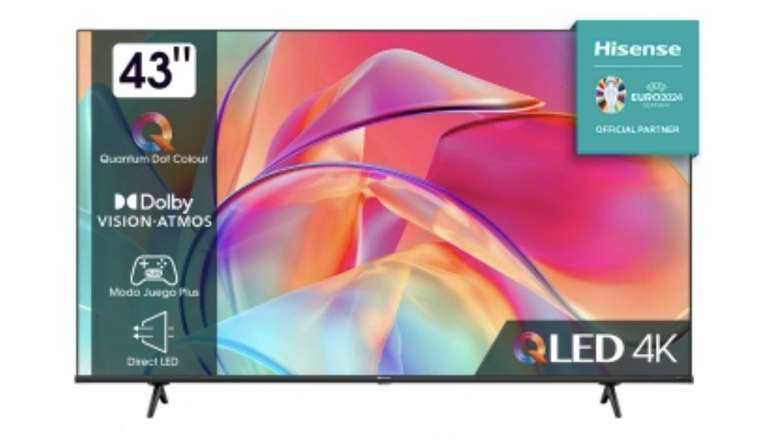 TV QLED 43" (109,22 cm) Hisense 43E79KQ, 4K UHD, Smart TV
