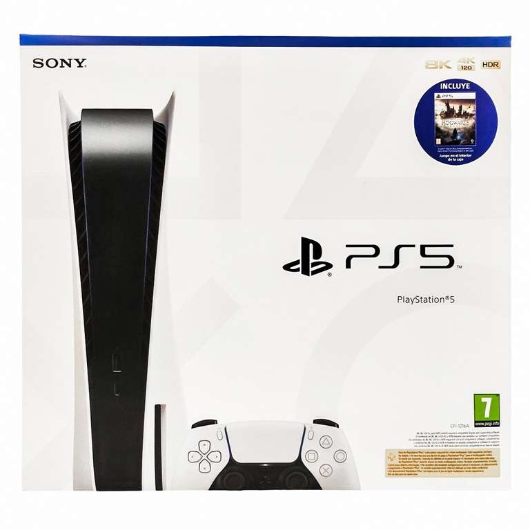 (Canarias) PS5 CON LECTOR 825GB (CHASIS C) + HOGWARTS LEGACY STANDARD