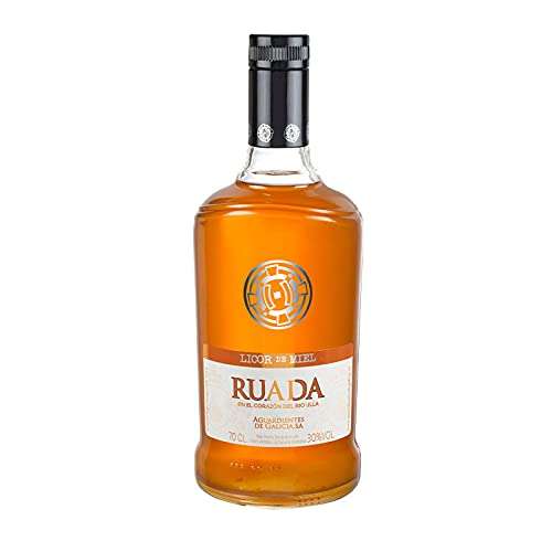 Licor de Miel Ruada de 70 cl - Elaborado en Galicia - Bardinet (Pack de 1 botella)