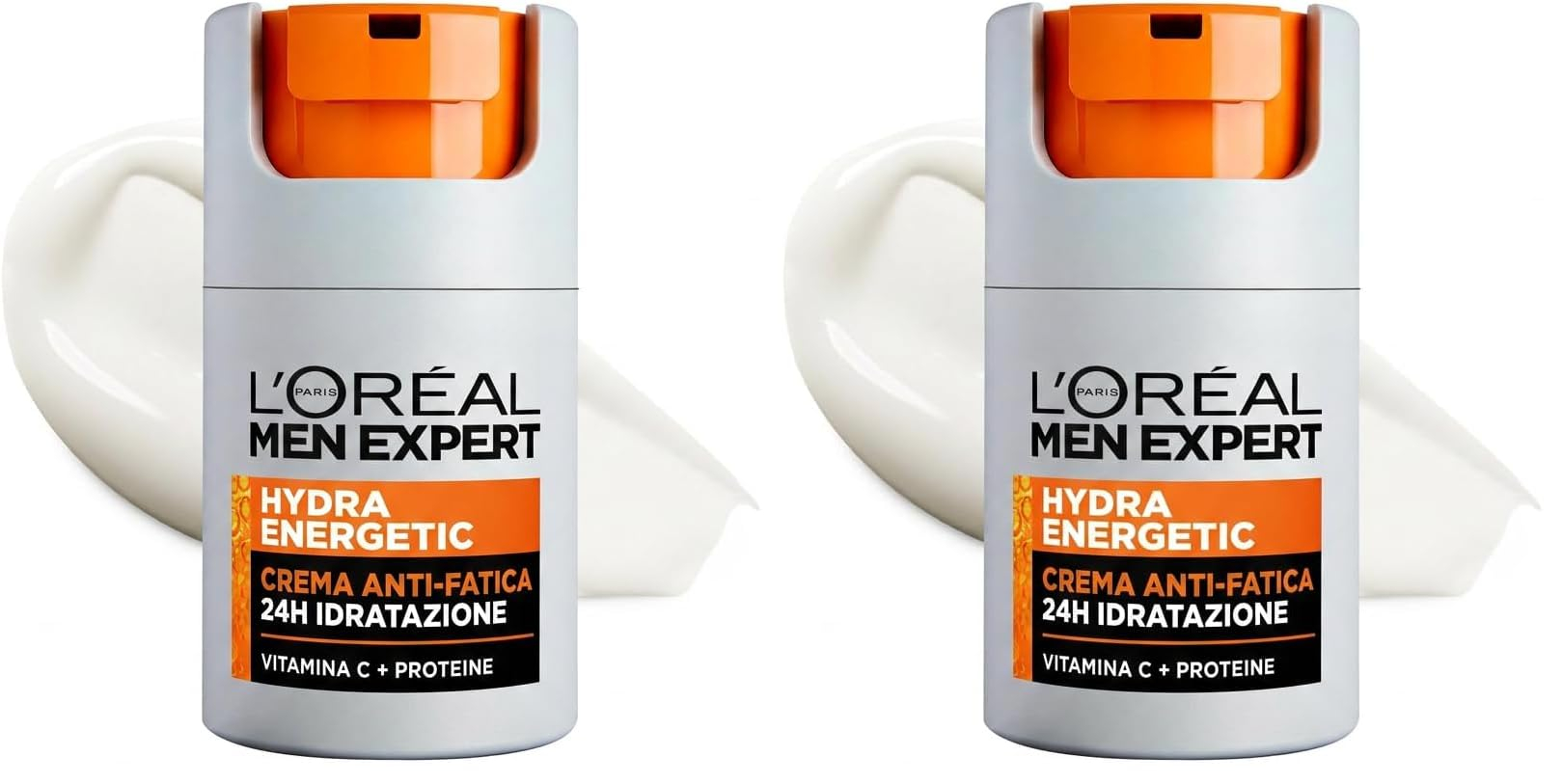 Pack 2x L'Oréal Men Expert Hydra Energy (Crema Hidratante Antifatiga, Vitamina C, Cuidado Facial) (unidad a 5,52€)