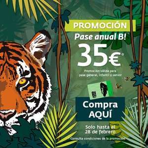 Oferta Pase anual Bioparc Fuengirola (Málaga) para todas las edades