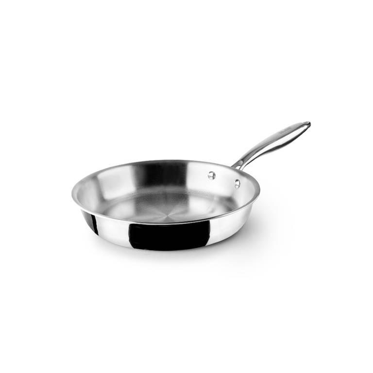 Sartén IBILI Tricapa Triply Natural 22cm (Acero Inox, Sin Antiadherente)