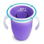 Munchkin Vaso Aprendizaje Bebé y Niños Pequeños, Set de Vasos 360° Asas, Vaso Antiderrame Libre de BPA para Bebés a Partir de los 6 Meses