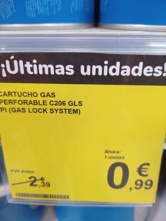Campingaz C206 GLS - Cartucho De Gas Perforable, 190 gr