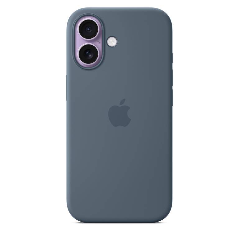 Funda de Silicona con MagSafe para iPhone 17 Azul Náutico (Funda oficial de Apple con imanes MagSafe)