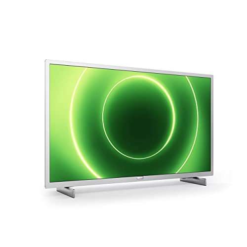 Philips 32PFS6855 32 Pulgadas Full HD LED TV, HD Smart TV, Pantalla para Juegos, Saphi Smart TV, Pantalla para Juegos con Bisel Plateado
