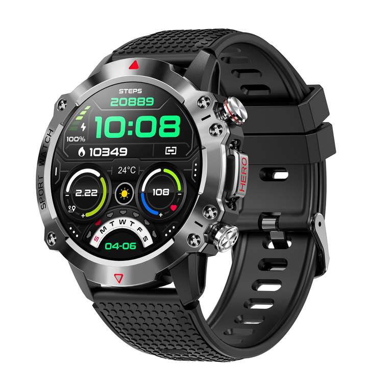 ▷ Chollo Smartwatch Nerunsa de 1.85 con oxímetro por sólo 32,99€ con envío  gratis (-63%) ¡Top ventas!