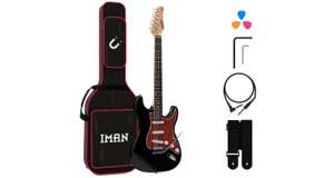 Iman Rebel ST-10 Black Guitarra Eléctrica