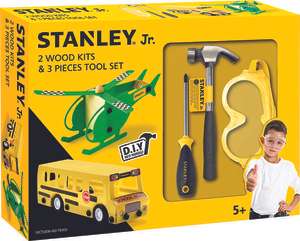 Set de 8 piezas para niños de regalo por la compra de 99 € en herramientas Stanley
