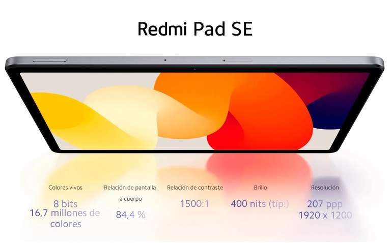 Xiaomi Redmi Pad SE - Tablet 11", 8GB + 256GB, Full-HD+, Pantalla 90hz, Batería 8000mAh, Carga Rápida 10W, WiFi [148€ Nuevo Usuario]
