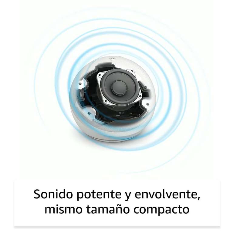 Echo Dot (5.ª generación, modelo de 2022), Antracita + base de batería, Negro (22,37€ devolviendo base de carga)