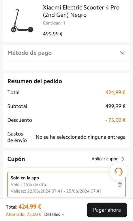 Xiaomi Electric Scooter 4 Pro [2nd Gen] (340€ con Mi Points)