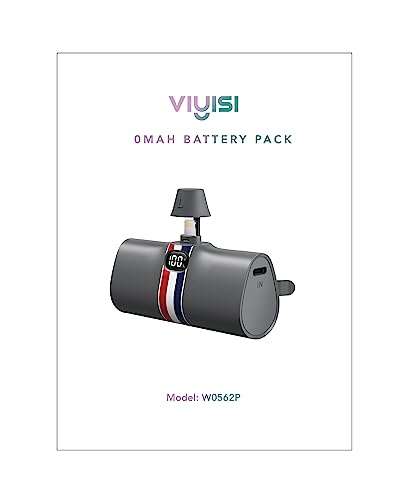 VIYISI Mini Power Bank 5000mAh, Batería Externa para iPhone con Soporte Plegable, 20W Carga Rapida con Pantalla LED+cupon dto 30% TOTAL 50%