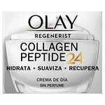 Olay Regenerist Collagen Peptide24 Crema de Día Sin Perfume, Revela Una Piel Fuerte y Luminosa en 14 Días