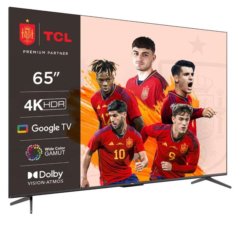 TV LED 164 cm (65") TCL 65P735, UHD 4K, Google TV, Dolby Vision, Dolby Atmos y Google Assistant