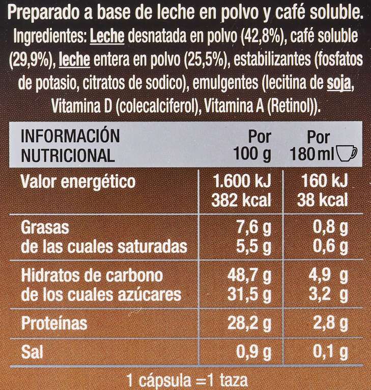 Café FORTALEZA - Cápsulas de Café Con Leche Compatibles con Dolce Gusto :  : Alimentación y bebidas