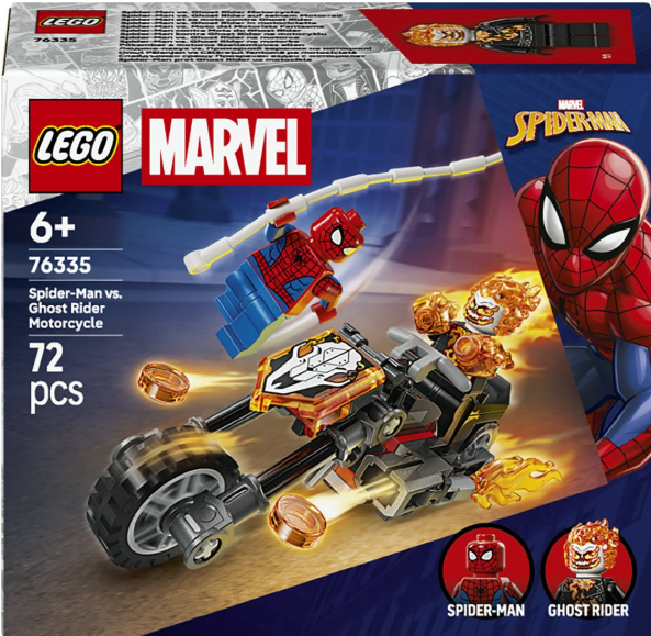 LEGO Juego de construcción Spider-Man vs. Moto del Motorista Fantasma LEGO. Gratis en tienda