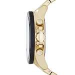 Armani Exchange Reloj Hombre, Movimiento cronógrafo, caja 48mm Acero Inoxidable Dorado con correa Acero Inoxidable, AX1511