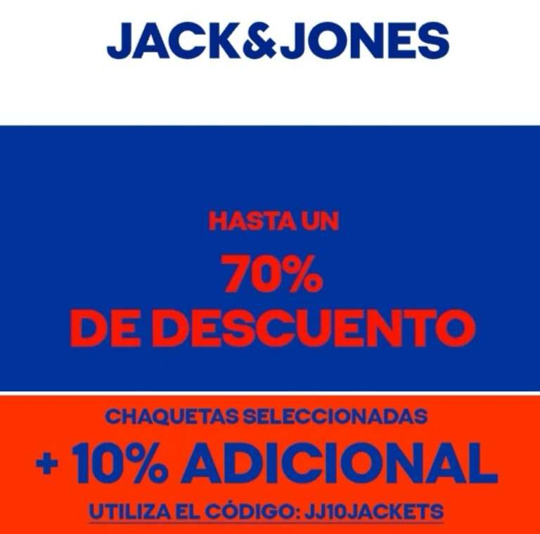 JACK JONES Hasta el 70% dto. + 10% EXTRA [Chaquetas, abrigos]