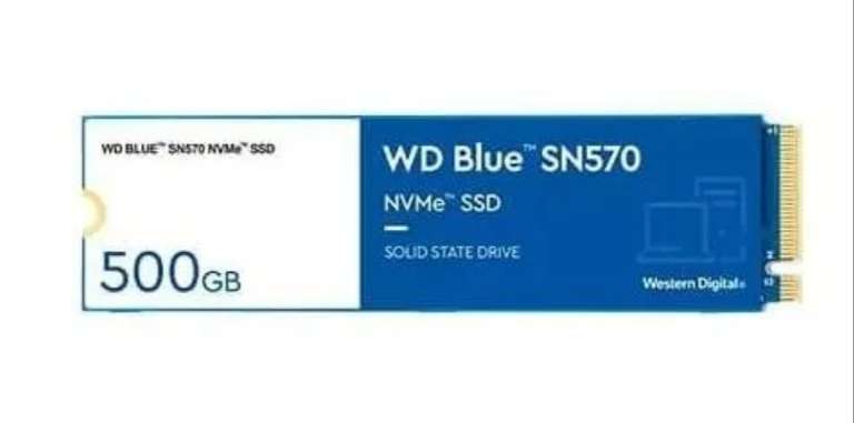 Disco duro m2 ssd 500gb pcie3 wd blue sn570 nvme ( oferta válida para nuevos usuarios )