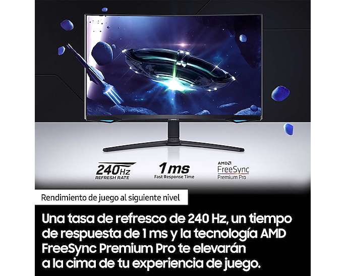 Samsung Odyssey G6 LS32BG650EUXEN 32" LED QHD 240Hz FreeSync Premium Pro Curva