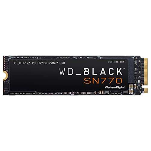 WD_BLACK SN770 2TB PCIe Gen4 NVMe SSD para gaming, hasta 5,150 MB/s velocidad de lectura